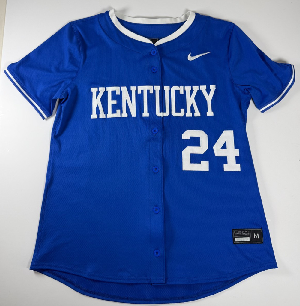 Nike Kentucky Wildcats #24 Softball Jersey Women's M Blue Dri-FIT NWT